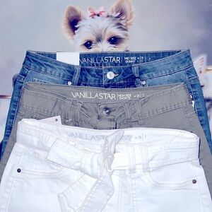 $20 sale for 3 Vanilla Star Juniors demin size 7